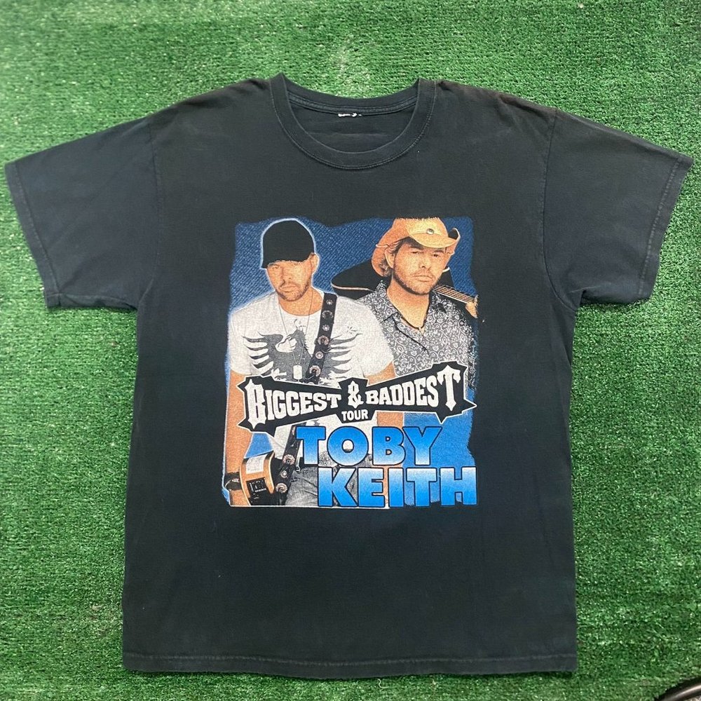 Vintage Y2K Toby Keith Montgomery Gentry 2008 Tour T-Shirt Country Music Black L